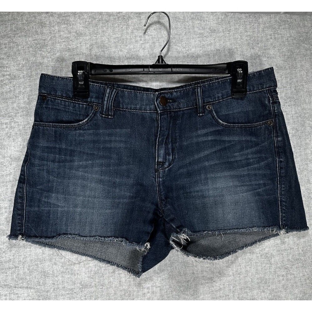 J Crew Cut Off Denim Shorts Size 6 Medium Wash EUC 2” inseam - Picture 1 of 7